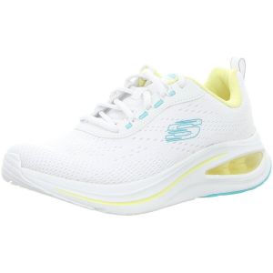 Skechers Femme Diffus&eacute; AIR Meta AIRED Out, Bordure en Maille Blanche, 37 EU