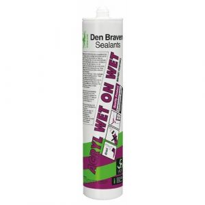 Den Braven Mastic acrylique Acryl Wet On Wet pour peinture immédiate blanc