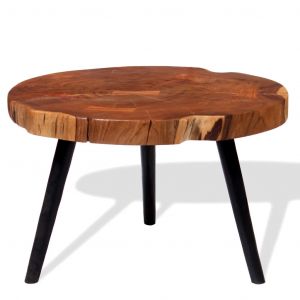 VidaXL Table basse Bois d'acacia massif (55-60) x 40 cm