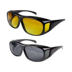 2 Lunettes de Conduite Jour & Nuit &ndash; Anti-Reflet et Anti-&Eacute;blouissement &ndash; Vision Optimale de Jour comme de Nuit &ndash; Stra&szlig;e Tech