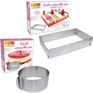 Image de Scrapcooking 2 cadres pâtisserie extensibles cercle & rectangle