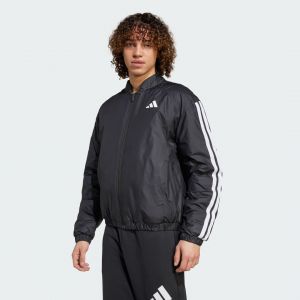 Adidas Veste Bomber Isolante 3 Bandes Essentials, pointure Medium - Taille Medium