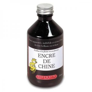 Herbin 11109T - Flacon d'encre de Chine 20ml, couleur noire