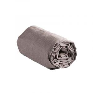 Drap Housse "Actually" 140x190cm Noisette Prix