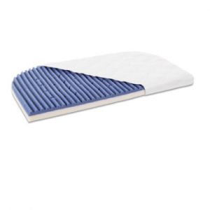 Babybay Matelas pour lit cododo Boxspring XXL Medicott AngelWave bleu 57,5x105x6 cm