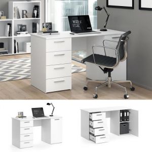 Vicco bureau Nico, Blanc, 137 x 60 cm