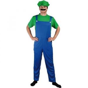No Name P'tit Clown Déguisement Homme Plombier Vert