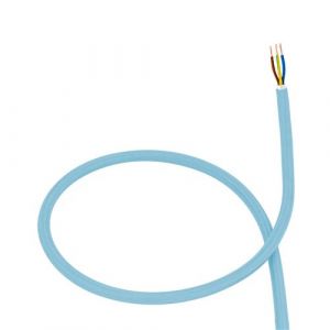 TechBrey Câble Électrique Textile Bleu 5 m