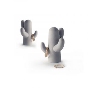 Set de 2 portes-bijoux en béton H8cm