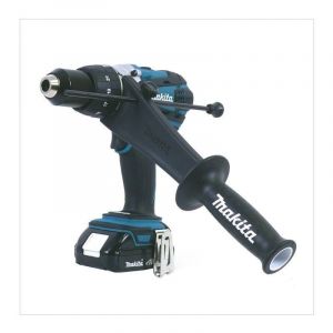 Makita DHP 458 RY1J Perceuse-Visseuse à Percussion Compacte sans fil 18V avec boîtier MAKPAC inclus Batterie BL 1815 N + chargeur DC18RC