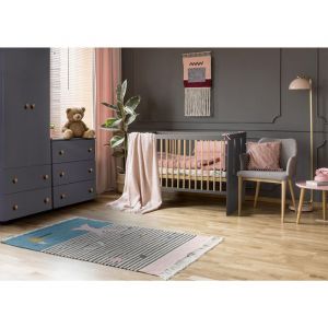 Chambre complète Petits-meubles - 124 x 66 x 85cm - Gris