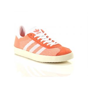 Image de Adidas Gazelle Primeknit, Sneakers Basses Femme, Orange (Sun Glow/Footwear White/Chalk White), 36 2/3 EU