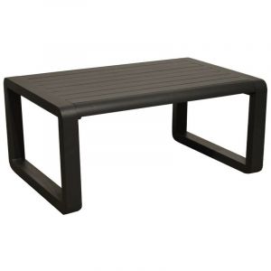 Proloisirs Table basse de jardin rectangulaire Quenza II - graphite 90 x 40 x 60 cm