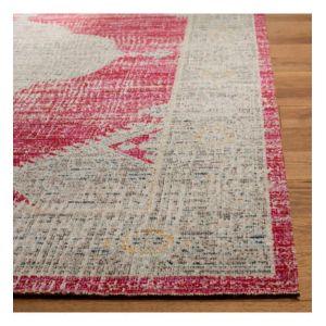 Safavieh - Tapis d'intérieur/extérieur lumineux et moderne tissé à la puissance, collection Montage, MTG373, en rose & gris, 122 x 183 cm par Rose &