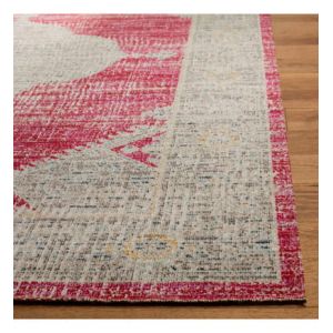 Safavieh - Tapis d'intérieur/extérieur lumineux et moderne tissé à la puissance, collection Montage, MTG373, en rose & gris, 122 x 183 cm par Rose &