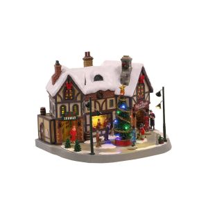 Lemax La taverne Bell & Thistle avec adaptateur 4,5 V