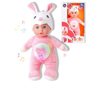 Reig Musicales Baby Doll 30 cm Rabbit Fluffy toy Pink (30 cm)