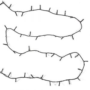 Guirlande lumineuse d'extérieur 200 ampoules led blanc chaud (L20,80m) sur prise secteur - - ALTOBUY