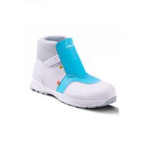 Image de Gaston Mille Baskets de s&eacute;curit&eacute; montantes Agro et Hygi&egrave;ne HOT MOON S2 SRA ESD - Blanc et Bleu - taille: 41 - couleur: Blanc / Bleu