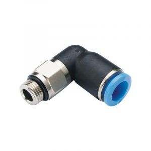 Tru Components Raccord coudé GPL6-G02 - Diamètre du tube : 6 mm - Dimensions du filetage : G1/4 1 pièce