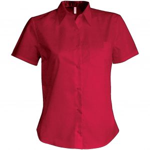 Kariban Chemise femme manches courtes Popeline