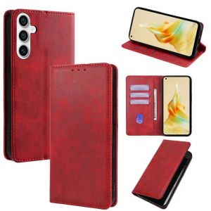 Xeptio Housse rouge pour Samsung Galaxy A17 5G Etui de Protection Portefeuille à Rabat avec Porte Cartes