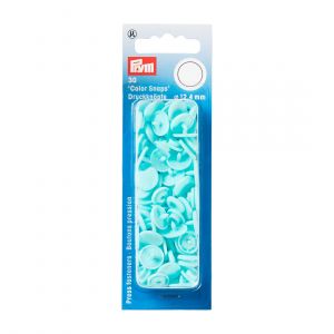 Image de Prym Color Snaps 393159 Bouton pression rond en plastique Turquoise clair 12,4 mm 12,4 mm