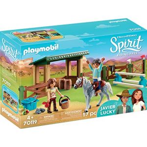 Playmobil Espace d'entrainement avec Lucky et Javier Spirit 70119