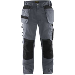 Blaklader Pantalon de travail - renforts Cordura - gris/noir - 50 - 1555 B