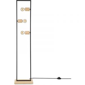 Lampe De Table Lampadaire Vintage E27 Salon Industriel Design Moderne led Rétro Lampadaire, Natur 1 (de) - Paco Home