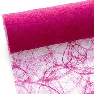 Deko AS GmbH Chemin de Table Sizoweb - Rouleau de 25 m + 100 cœurs décoratifs gratuits (20 cm de Large, Rose)