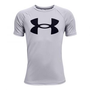 Under Armour Haut &agrave; manches courtes UA Tech Big Logo pour gar&ccedil;on Gray - Taille YMD