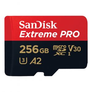 Image de Sandisk Extreme Pro microSDXC UHS-I U3 V30 A2 256 Go + Adaptateur SD