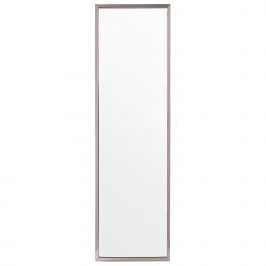 Image de Beliani Miroir sur pied en plastique argenté 140x40