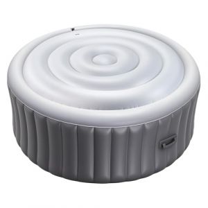 VEVOR Couvercle Gonflable Rond pour Spa 137 cm, Housse de Protection pour Spa Résistante aux Intempéries et à l'eau, Couverture Thermique en PVC, Installation Facile, pour Extérieur Jardin, Blanc