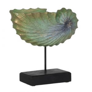 BigBuy Home Figurine décorative Marron Vert Escargot 30 x 12 x 30 cm