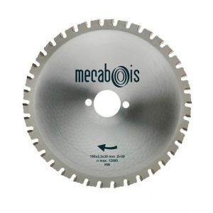 Mecabois Lame de scie circulaire pour m&eacute;taux -&Oslash;(mm)180 / Al&eacute;sage : 20 / Epaisseur : 2.6 / Nombre de dents : 34