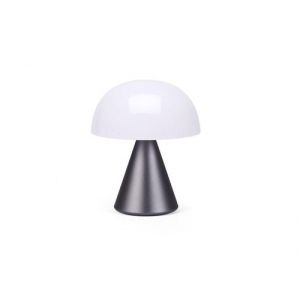 Lexon Lampe sans fil Mina Medium / LED - H 11 cm / OUTDOOR / Lumière colorée gris métallique en métal