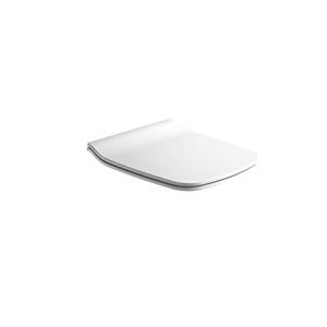 GALA G5132701 Abattant de WC Slim Amorti Collection Street Square, Finition Blanche (Ref 51327), Urea, 37,5 x 6 x 45 cm