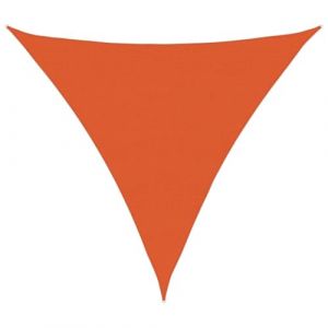 VidaXL Voile d'ombrage 160 g/m² Triangulaire Orange 6x6x6 m PEHD, Voile de Soleil, Voile d’ombrage, Store de Patio, Voile de Pare-Soleil