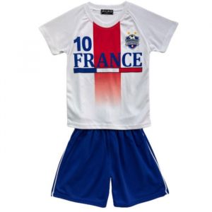 Ensemble De Football Enfant Maillot Et Short - Inspiré De France - Blanc (Taille 12 Ans,Couleur Blanc)