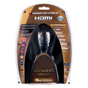 Monster Cable 140738-00 - Câble HDMI 2.0 UHD 3 m - High Speed Ethernet