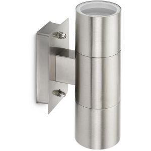Prolight APPLIQUE INOX BI-DIRECTIONNEL 2 X GU10 X 300 LUMEN