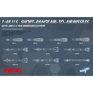 Meng Model US Air moyenne portée à Air Set Missile- 1/48 - Accessoir