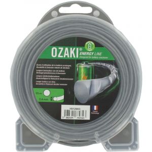 Ozaki Coque fil nylon ondul&eacute; rond ENERGY LINE Longueur: 15 m, &Oslash;: 2,40mm