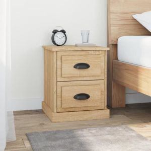 VidaXL Table de chevet chêne sonoma 39x39x47,5 cm bois d'ingénierie 816150