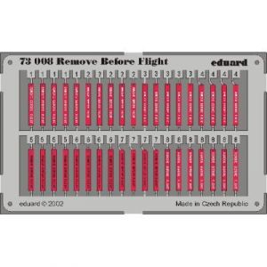 Eduard MAQUETTE REMOVE BEFORE FLIGHT 1/72 73008