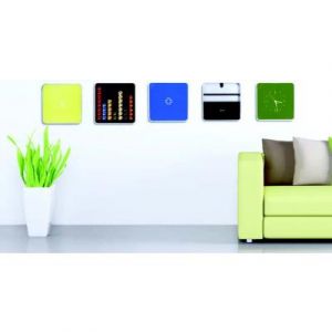 Image de Paperflow Coffret &agrave; cl&eacute;s multibox, avec horloge, blanc noir