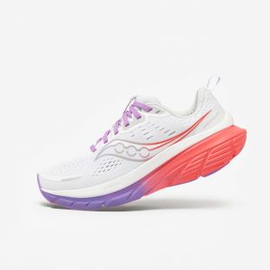 Saucony Chaussures Guide 18 blanc violet rose femme - 42