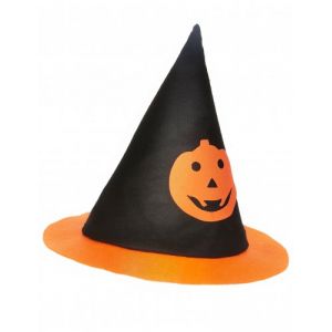 Chapeau sorcière citrouille enfant Halloween